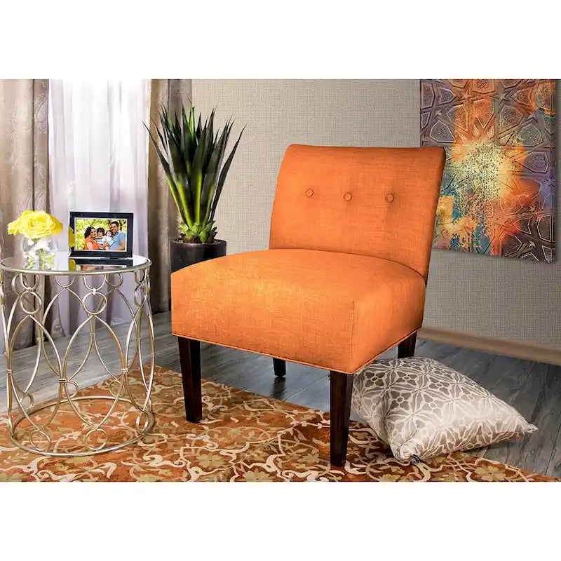 Poltrona decorativa capitonné - Robusto telaio in metallo, colori assortiti