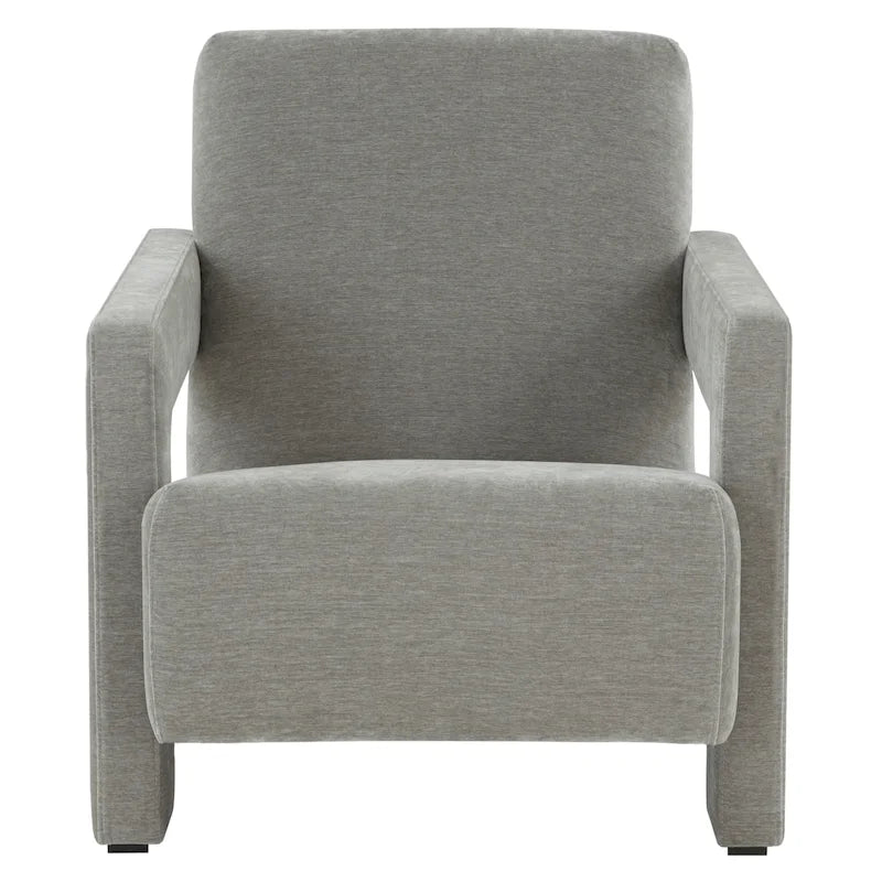 Poltrona moderna in velluto - Ispirazione Mid-Century, Basso profilo, 68Lx89Px76A
