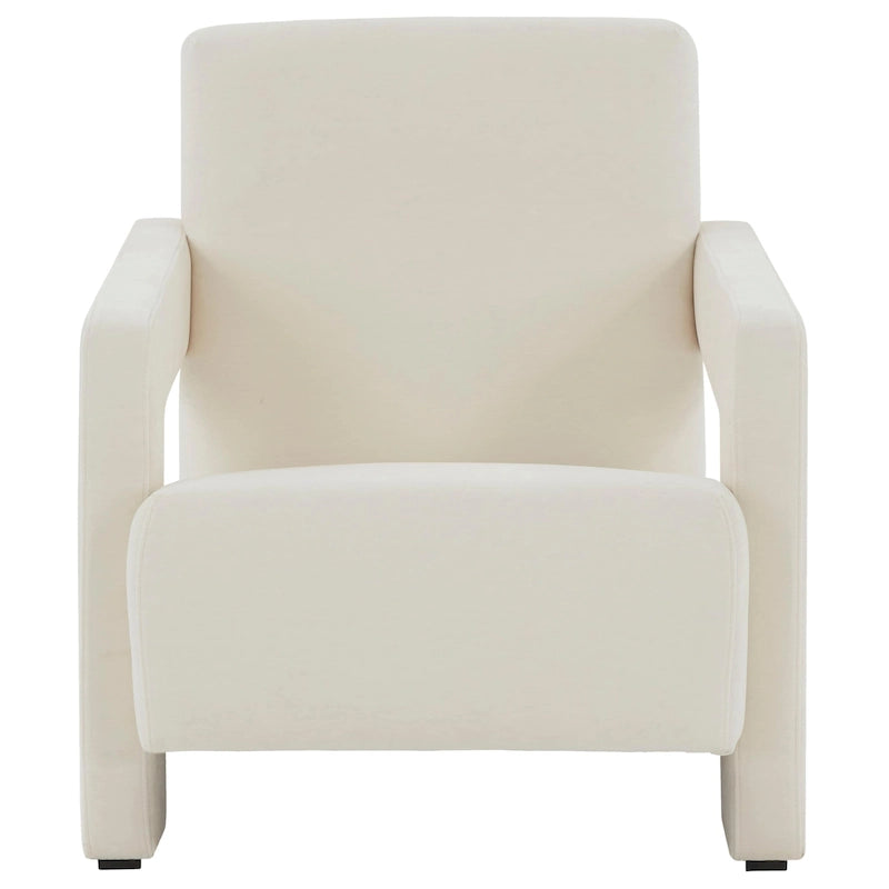 Poltrona moderna in velluto - Ispirazione Mid-Century, Basso profilo, 68Lx89Px76A