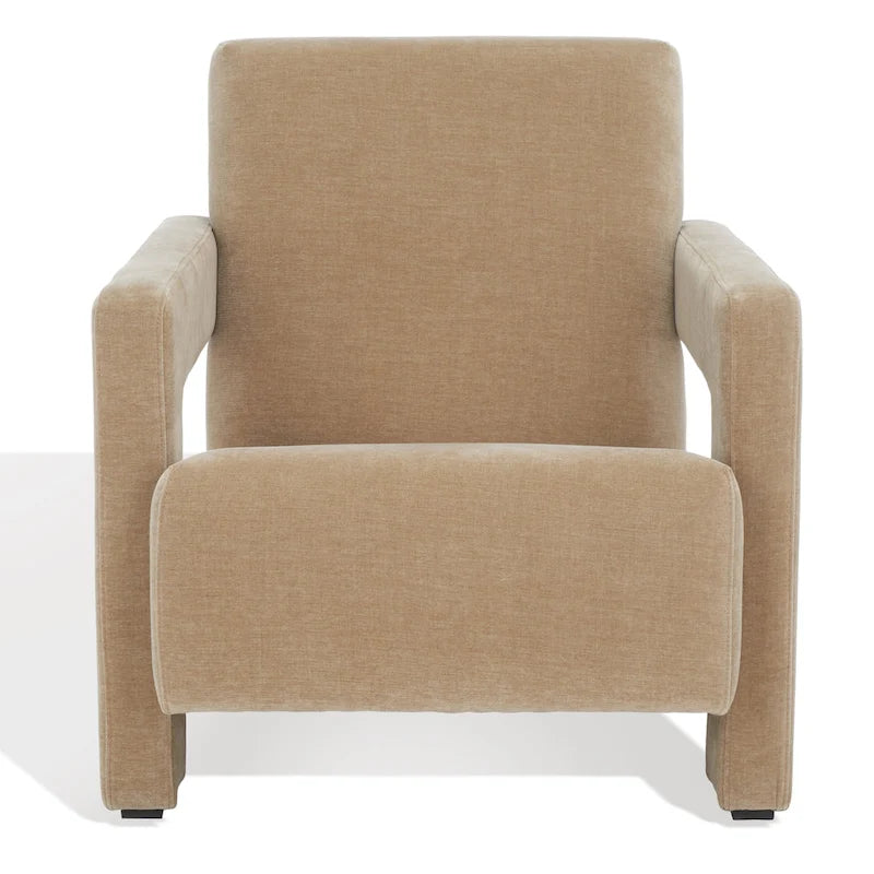 Poltrona moderna in velluto - Ispirazione Mid-Century, Basso profilo, 68Lx89Px76A